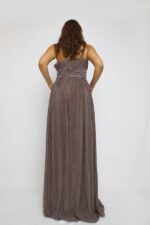 ⁦فستان ناعم طويل بكتف واحد⁩ - الصورة ⁦3⁩