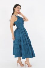 فستان احمر طبقات