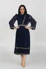 جلابية نسائي قصير بتطريز انيق