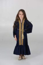 جلابية بناتي مغربي بأكمام و اسعة