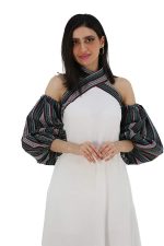 ⁦جلابية رمضان انيقة برقبة حرف اكس⁩ - الصورة ⁦2⁩