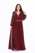 فستان سهرة طويل فخم