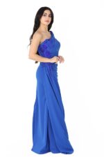 فستان سهرة طويل كتف واحد