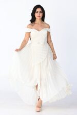 فستان سهرة بوليسية