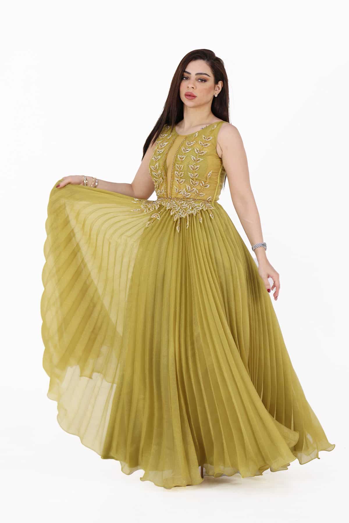 فستان سهرة كت مطرز فستان سهرة كت مطرز