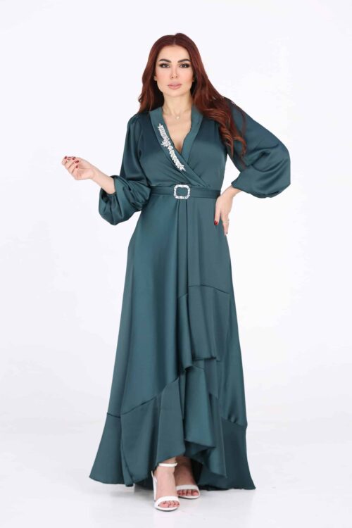 فستان نسائي جميل بحزام – S-6