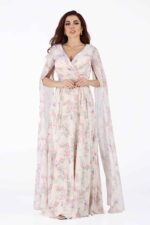 فستان العيد مشجر بطبعة زهور