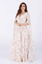 فستان العيد مشجر بطبعة زهور