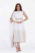جلابية رمضان نسائي بتطريز ذهبي