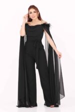 جمبسوت نسائي بأكمام شيفون