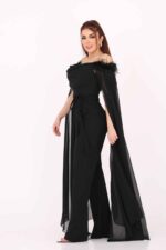 جمبسوت نسائي بأكمام شيفون