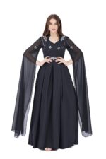 فستان سهرة اسود طويل
