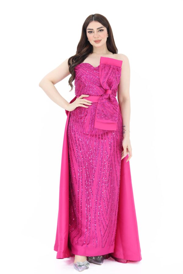فستان سهرة فوشي فخم