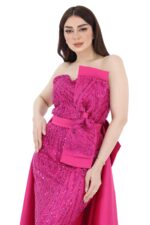 فستان سهرة فوشي فخم