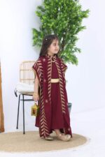 جلابية بناتي كويتي بشال انيق