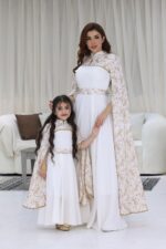 جلابية كويتي بناتي بأكمام طويله