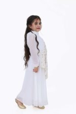 جلابية رمضاني بناتي بأكمام شفافة