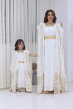 جلابية رمضانيه بتطريز ذهبي