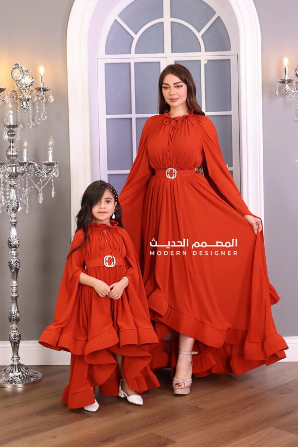 فستان ناعم باكمام طويلة