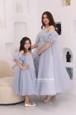 فستان بناتي بتطريز راقي