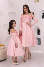 فستان بناتي بأكمام منفصلة