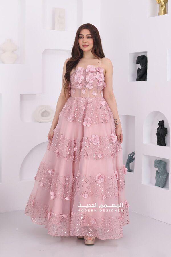 فستان سهرة طويل فخم