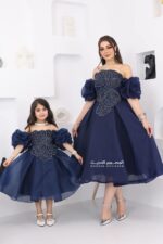فستان بناتي بتطريز راقي