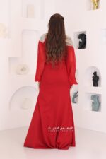 فستان مناسبات بأكمام شيفون