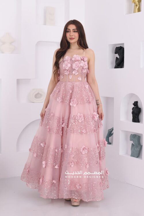 فستان سهرة طويل فخم