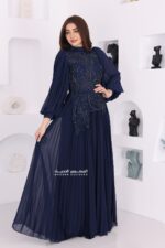 فستان سهرة فخم بأكمام طويلة