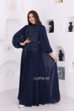 فستان سهرة فخم بأكمام طويلة