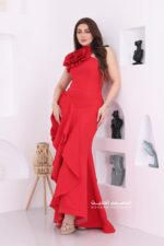 فستان سهرة فخم ورد