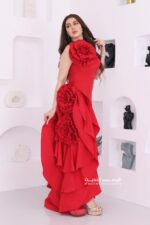 فستان سهرة فخم ورد