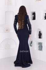 فستان سهرة فخمة بتصميم فريد