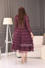 فستان سهرة قصير بتصميم حديث