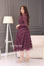 فستان سهرة قصير بتصميم حديث