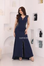 فستان سهرة بتطريز فخم