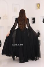 فستان شيفون بتطريز راقي