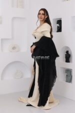 فستان سهرة باكمام طويلة فخمة
