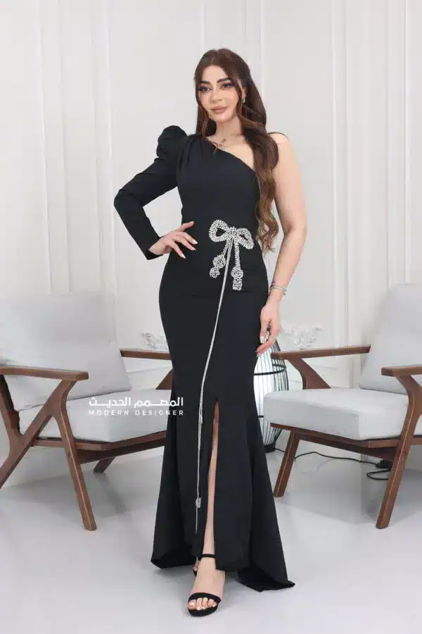 فستان-سهرة-ناعم-أنيق-1-600X900 فستان سهرة ناعم أنيق - الصورة 1