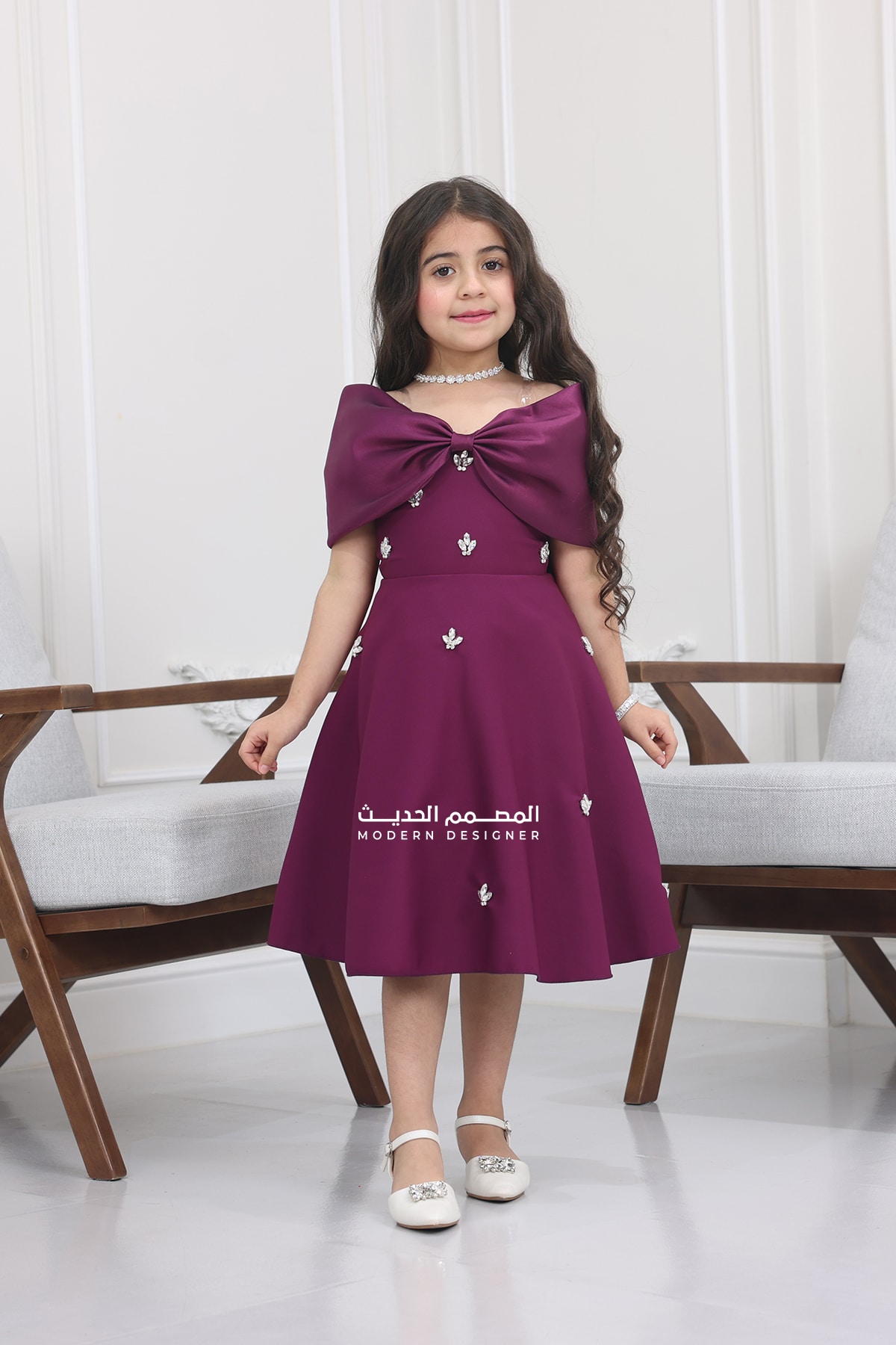 فستان بناتي سواريه بتصميم حديث فستان بناتي سواريه بتصميم حديث