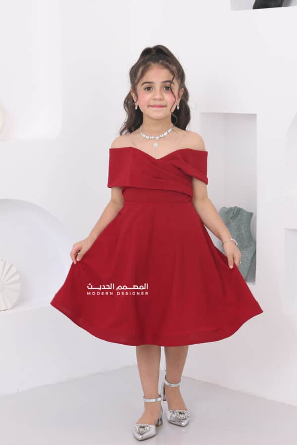 فستان بناتي سواريه ناعم ملكي
