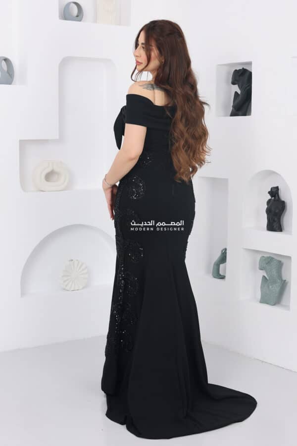 فستان سوارية طويل  ملكي