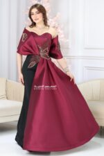 فستان سواريه بتطريز فاخر