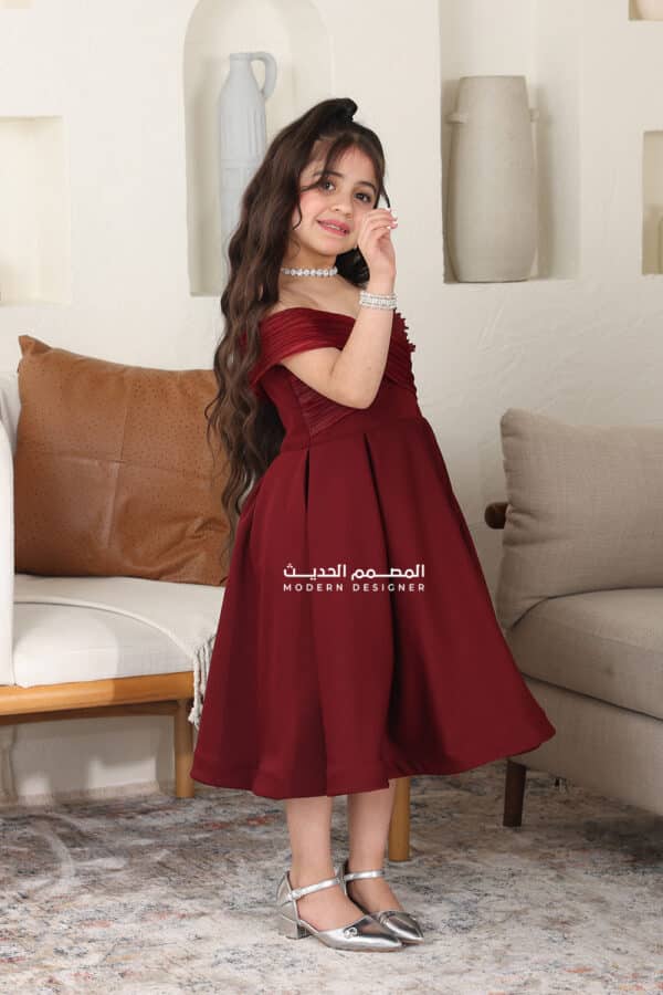 فستان بناتي ناعم وراقي