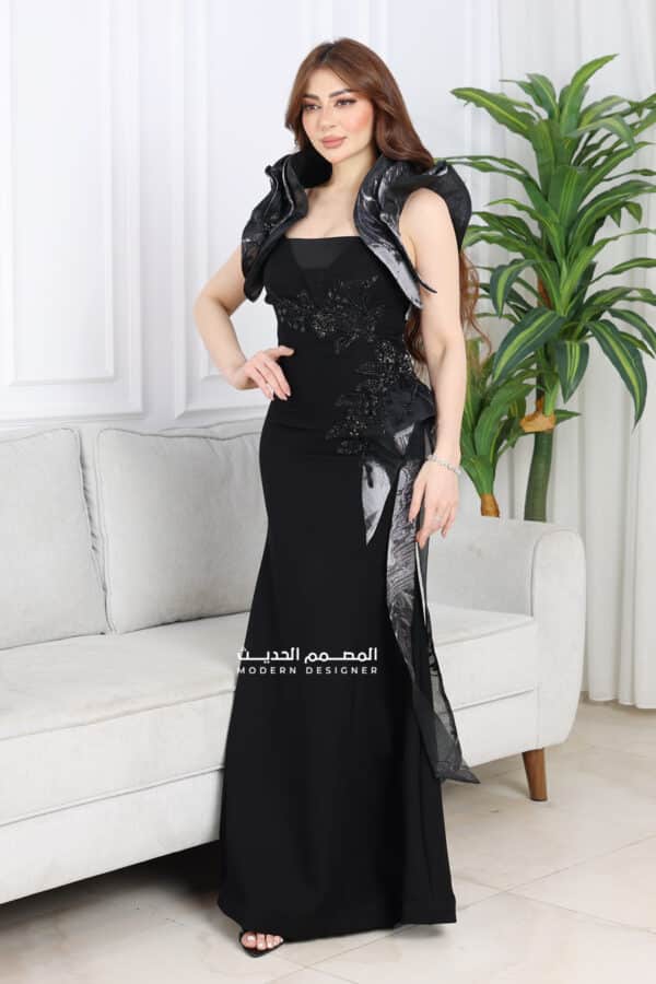فستان سهرة بتصميم انيق