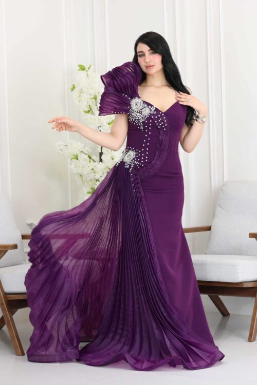 فستان سهره بتطريز فاخر