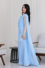 فستان سهرة أنيق بأكمام 