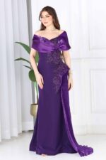 فستان سهرة مطرز فاخر