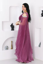 فستان سواريه بأكمام طويلة